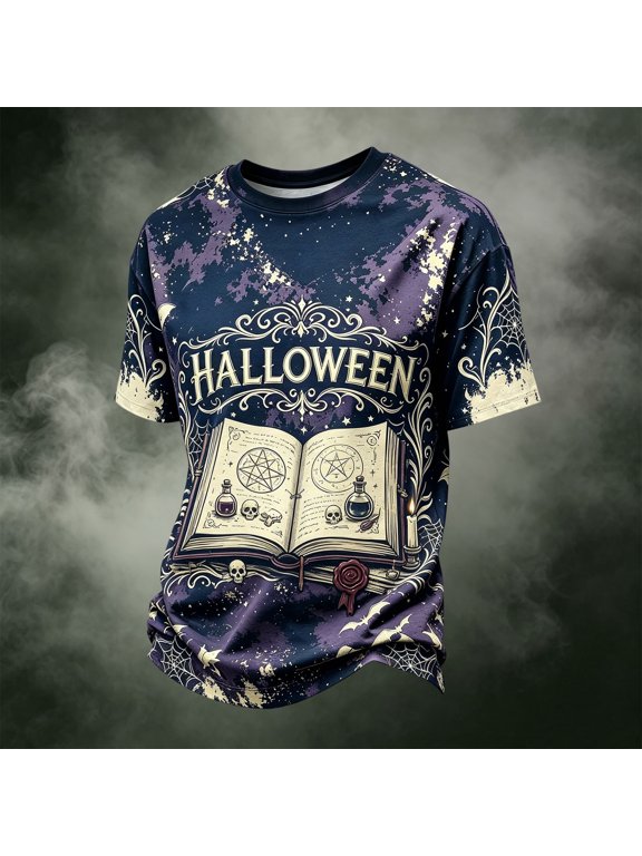 Halloween Costumes for Men Halloween T Shirts Plus Size Short Sleeve Halloween Tee Tops