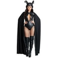 thumbnail image 1 of Halloween for Women Halloween for Women Gothic Witch Cape Elegant Dress Masquerade Outfit Witchcraft Apparel Party, 1 of 7