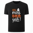 thumbnail image 1 of Halloween Cotton Casual Boo Ghost Graphic Tee T Shirt Top Cute Pumpkin Design Soft Black S-5XL, 1 of 5