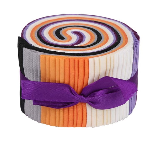Halloween Cotton Fabric Bundles with 8 Color Assorted Patchwork Sewing Craft Fabric for Halloween Thanksgiving Craft