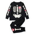 Halloween Cotton Pajamas Skeleton Glow In The Dark Pjs Novelty