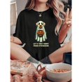 thumbnail image 1 of Halloween Cotton Trendy Dog Graphic Pet Lovers Tee T Shirt Top Short Sleeve Round Neck Black S-5XL, 1 of 5