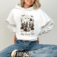 thumbnail image 1 of Halloween Cotton hooded "Girl will be girls" graphic long-sleeved Comfortable and Casual White,S-2XL, 1 of 6