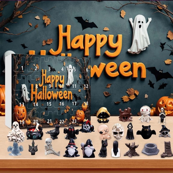 Halloween Countdown Calendar Surprise Box 24-Day Set, Festive Gifts for , Spooky Table Decor for Halloween Party Favors and Home