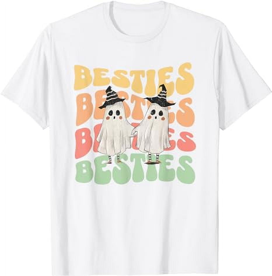 Halloween Couples Costume for Best Friends Besties Ghosts white T-Shirt ...