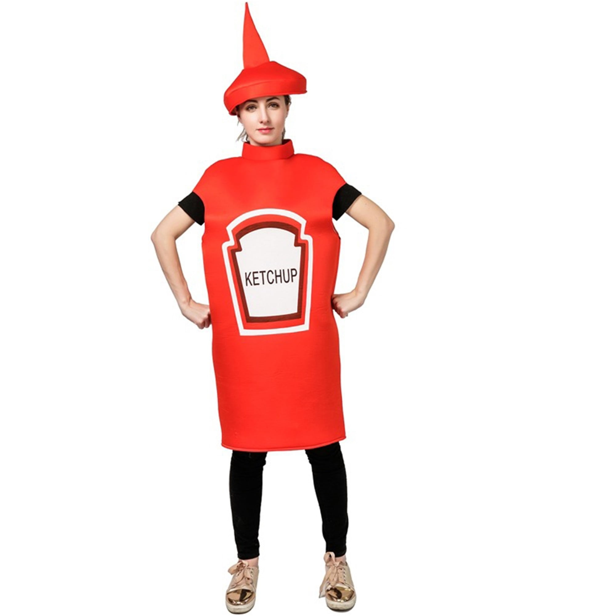 Halloween Couples Costumes Ketchup and Mustard Cosplay Costume