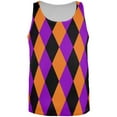 thumbnail image 1 of Halloween Court Jester Costume All Over Mens Tank Top Multi X-LG, 1 of 2