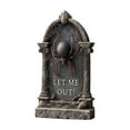 thumbnail image 1 of Halloween Courtyard Plaque Cemetery Tombstone Creepy Ornament, Spider And Skull Tombstone Garden Sign Outdoor Decoration, 1 of 2