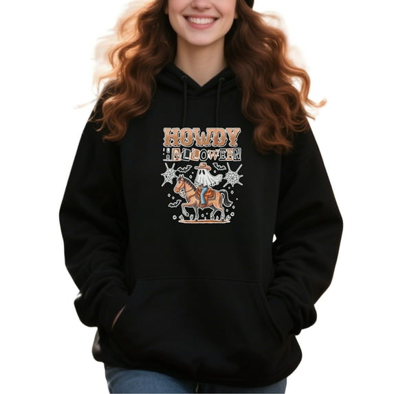 Halloween Cow Costume Halloween Cow Hoodie for Men and Women, Unisex Pullover Hooded Sweatshirt, Comfortable Cotton Poly Blend, Casual Fall Seasonal Outfit
