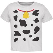 T-shirt Bébé Imprimé Vache Mignonne - Taille Toddler, Manches Courtes, Multicolore