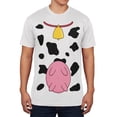 thumbnail image 1 of Halloween Cow Costume Udders Funny Mens Soft T Shirt White SM, 1 of 1