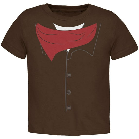 Halloween Cowboy Gunslinger Costume Toddler T Shirt Brown 2T