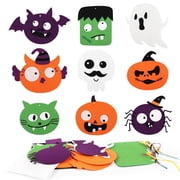 Halloween Craft Set, 9 Pieces Felt Craft Halloween cartoon, Creative Halloween Decoration, Craft Set