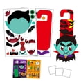 thumbnail image 1 of Halloween Crafts for Student Vampire Door Hanger Kit Halloween Party Favors Fun Diy Activities with Cardstock Paper and Foam for Holiday Home Decor 3 Piece Set, 1 of 7