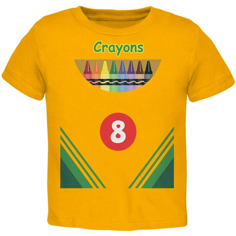 Gold Crayon Box Halloween Costume T-Shirt Gold Crayon Box Halloween Costume T-Shirt