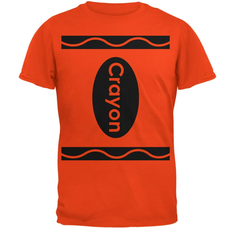 Orange Crayon Box Full Set Of Crayons Halloween Costume T-Shirt Orange Crayon Box Full Set Of Crayons Halloween Costume T-Shirt