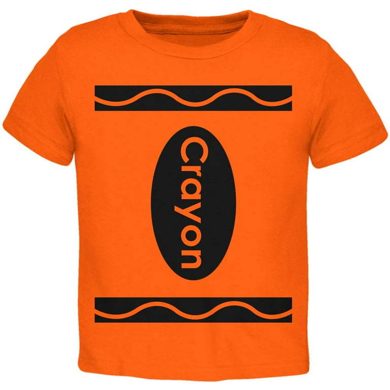 Orange Crayon Box Full Set Of Crayons Halloween Costume T-Shirt Orange Crayon Box Full Set Of Crayons Halloween Costume T-Shirt
