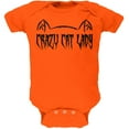 thumbnail image 1 of Halloween Crazy Cat Lady Soft Baby One Piece Orange 12 Month, 1 of 2