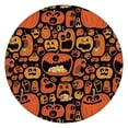 thumbnail image 1 of Halloween Crazy Pumpkins Pattern Round Fitted Tablecloth with Elastic Edge,Dining Table Cover Waterproof,Outdoor Round Tablecloth for Camping,Dining,Indoor and Outdoor, 1 of 7