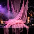 thumbnail image 1 of Halloween Creepy Cloth, Gauze Fabric Halloween Decarations 30"X72" Spooky Pink Gauze Cloth for Haunted-Houses,Hanging Mesh Fabric Decorative Cheese Cloths for Party Wall Window Porch Yard, 1 of 6