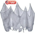 thumbnail image 1 of Halloween Creepy Cloth Super Size Grey Spooky Roving Grid Scary Home Decorate, 1 of 5