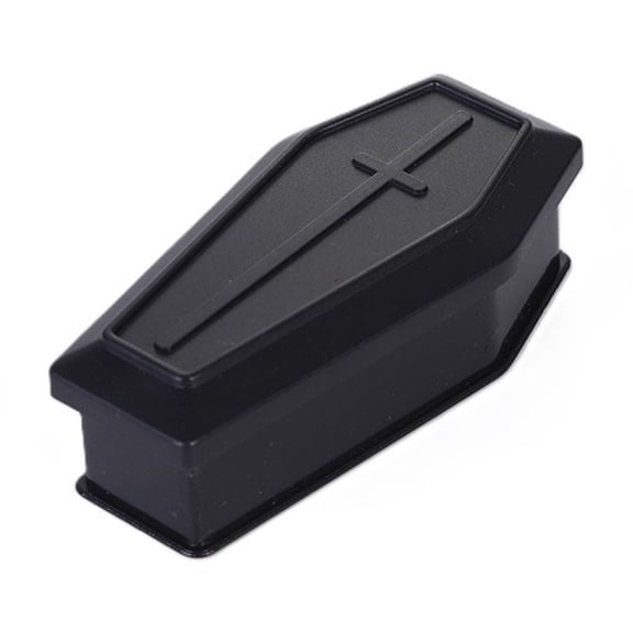 Halloween Creepy Coffin Trays — Bold Black Silhouette with Eerie Shadow Accents, Halloween Decorations for Snack Tables, Dessert Stations & Halloween Party Setups — perfect for Haunted House Setups
