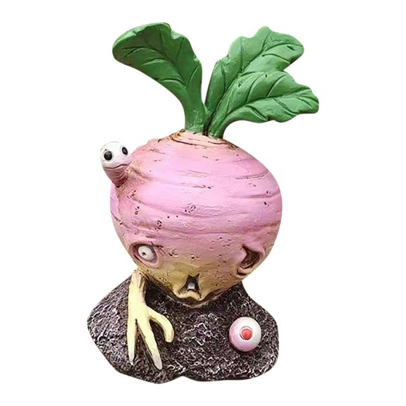 Halloween Creepy Vegetable Statues — Bizarre Expressions with Haunted Details, Halloween Decorations for Halloween Parties & Trick or Treat Nights — perfect for spooky Halloween setups