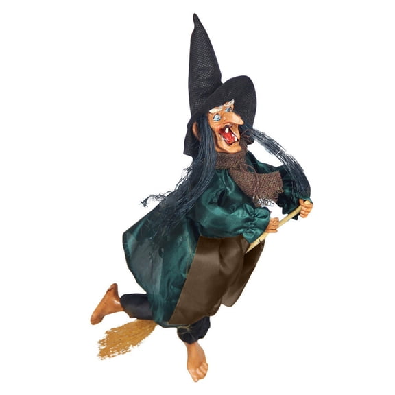 Halloween Creepy Witch Props — Dark Robes with Scary Animated Details, Halloween Decorations for Porch Ceilings, Tree Branches & Entryway Displays — great for Trick or Treat Nights