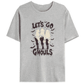 thumbnail image 1 of Halloween Crew Neck Let's Go Ghouls T-Shirt Squad Graphic Tee Glow-In-The-Dark Top Spooky Party gray，S-3XL, 1 of 5