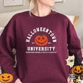 thumbnail image 1 of Halloween Crew Neck Sweatshirt with Colorful Prints Long Sleeves Loose and Casual Design, 1 of 4
