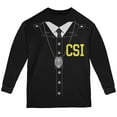 thumbnail image 1 of Halloween Crime Scene Investigator Costume Black Youth Long Sleeve T-Shirt - Youth Small, 1 of 1