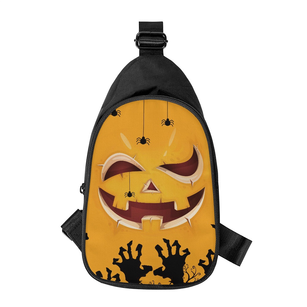 Halloween Crossbody Bag Portable Chest Bag Sling Bag Travel Chest Bag