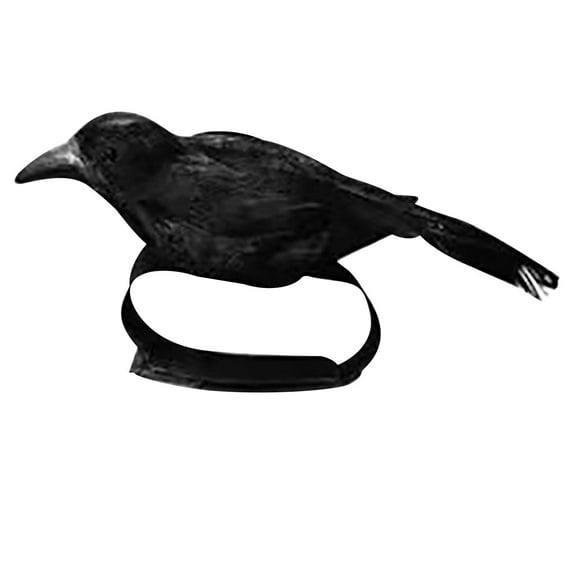 Halloween Crow Hair Accessory, Exaggerated Mori Tie Headband for Ghost Festival, Spooky and Unique Halloween Costume Accessories for Parties and Themed Events