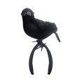 thumbnail image 1 of Halloween Crow on Shoulder Realistic Black Feather Crow Statue with Shoulder Strap, Raven Shoulder for Cosplay Party Outfit Props, 1 of 4