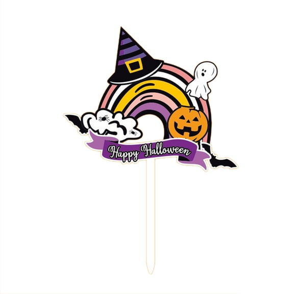 Halloween Cupcake Cake Toppers Labeling Marking for Sandwich Cupcake Muffin Marker Labeling Marking for Party