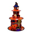 thumbnail image 1 of Halloween Cupcake Stand Decoration,Halloween Reusable 3 Tier Round Cardboard Cupcake Stand Tower,Pumpkin Cupcake Tower for Halloween Birthday Wedding Proposal Anniversary Table Decorations, 1 of 6