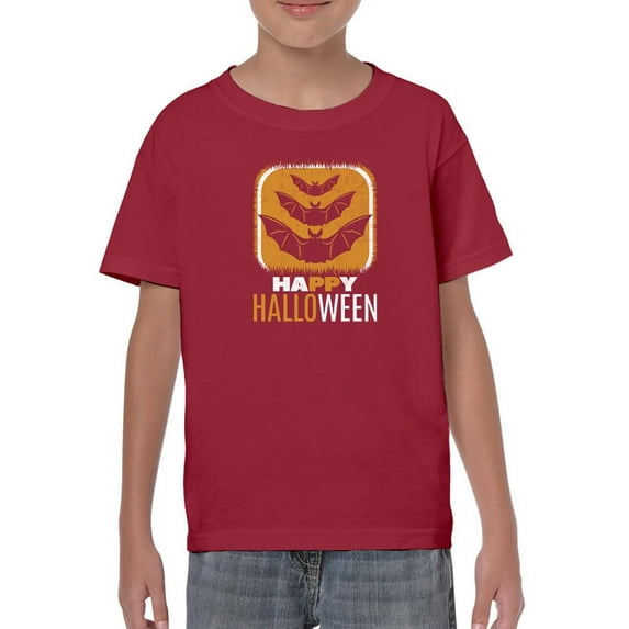 Halloween Cute Bat Stack T-Shirt Juniors -Image by Shutterstock, Small