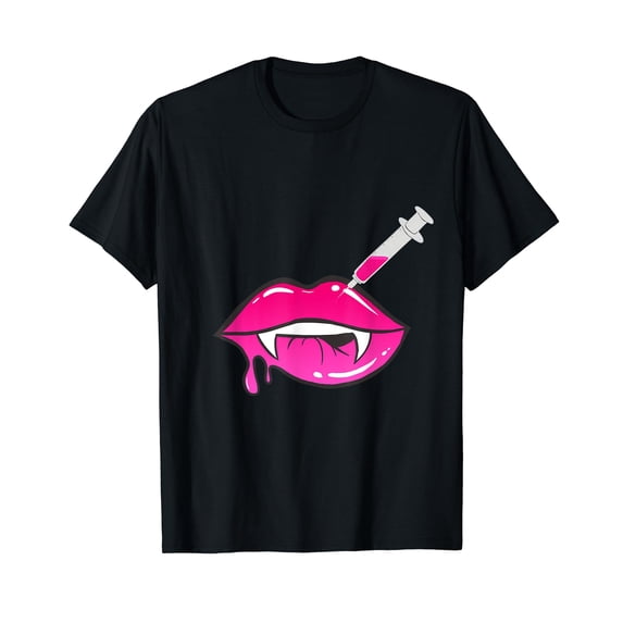 Halloween Cute Botox Lip Filler Nurse Injector Esthetician T-Shirt