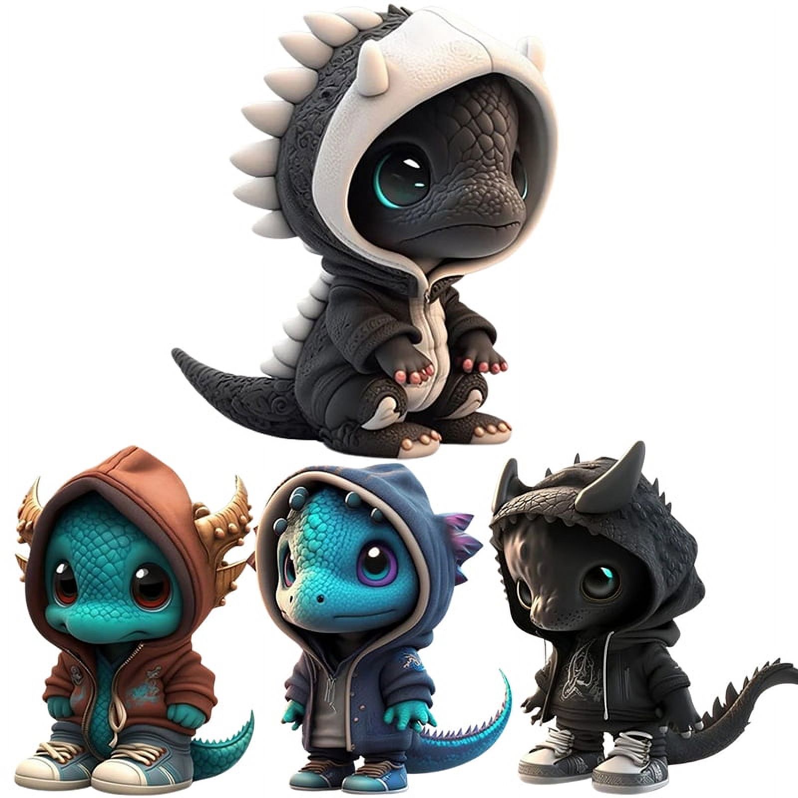 Halloween Cute Funny Baby Dragon Decoration Handmake Resin Dinosaur