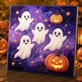 thumbnail image 1 of Halloween Cute Ghost 3D Pearl Diamond Art Kit Full Drill Shaped Rhinestone Painting for Adults Beginners Ghost Jack-O-Lantern Star Fall Decor Holiday Handmade Gift, 1 of 8