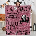 thumbnail image 1 of Halloween Cute Ghost Blanket Horror Movie Blanket Lightweight Fuzzy Flannel Throw Blanket for Bed Living Room Sofa Couch Travel All Season 50"x40", 1 of 6