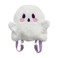 thumbnail image 1 of Halloween Cute Ghost Face Backpacks, Mini Plush Backpack for Birthday, 1 of 8