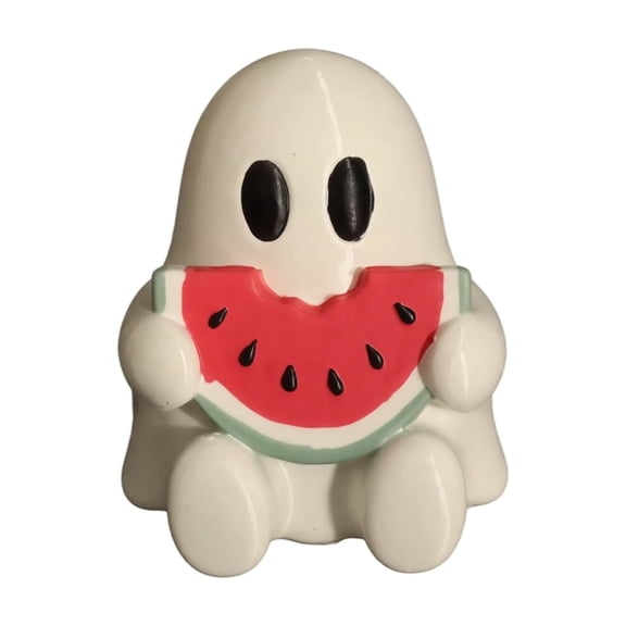 Halloween Cute Ghost Mini Figurine, Charming Plastic Spirit Figure Tabletop Decoration
