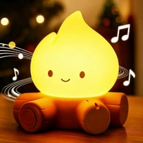 2025 Christmas Cute Flameless Night LightYZEGDCH Christmas Decor Fall Warm Night Light Cordless Rechargeable Dimmable Fun Office Bedside Light Lamp Christmas Gifts for Kids Women