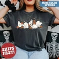 thumbnail image 1 of Halloween Cute Ghost Shirt, Black Cat Shirt, Womens Halloween Shirt, Cute Fall Shirt, Spooky Season Shirt, Gift For Halloween, 1 of 5