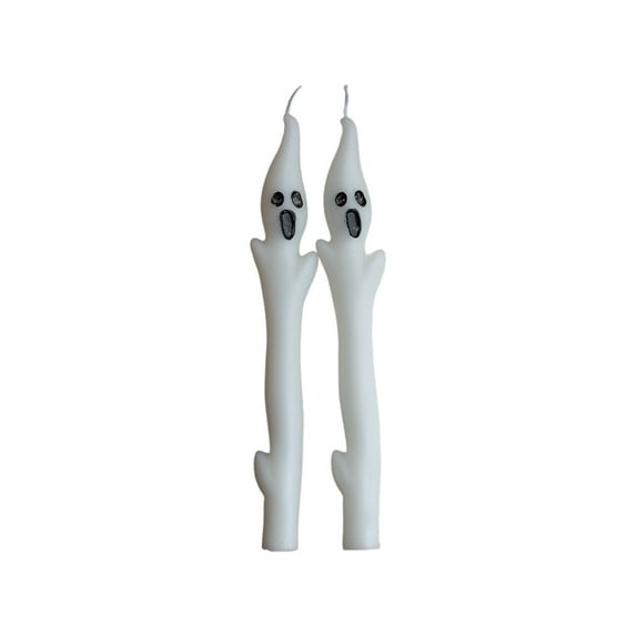 Halloween Cute Ghost Taper Candles Decorations Indoor Halloween Centerpieces for Tables Long Candle Decoration for Mantel Table Spooky Ghosts Candle Decor for Home Party Room