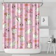 thumbnail image 1 of Halloween Cute Ghosts with Boo Shower Curtain 72"x84" ,Bathroom Decorative Shower Curtains Set with 12 Hooks,Modern Waterproof Washable Shower Curtain, 1 of 6