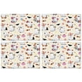 thumbnail image 1 of Halloween Cute Ghosts with Boo Summer Placemats Table Placemats Set Of 4-Linen Kitchen Washable Placemats Table Mats 11.8"x17.7" Non-Slip Heat Resistant, 1 of 6