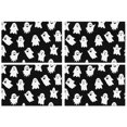 thumbnail image 1 of Halloween Cute Ghosts Pattern Summer Placemats Table Placemats Set Of 4-Linen Kitchen Washable Placemats Table Mats 11.8"x17.7" Non-Slip Heat Resistant, 1 of 6