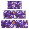 thumbnail image 1 of Halloween Cute Ghosts and Skeletons Kitchen Rugs Sets Of 3,Kitchen Runner Rugs Non Skid Washable,Decorative Kitchen Floor Mats for Kitchen,Sink,Laundry,17"x30"+ 17"x47" + 17"x59", 1 of 6